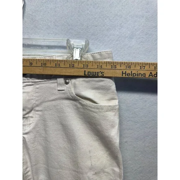 Guess Medium Rise Skinny Sarah Fit White Jeans - Picture 8 of 14